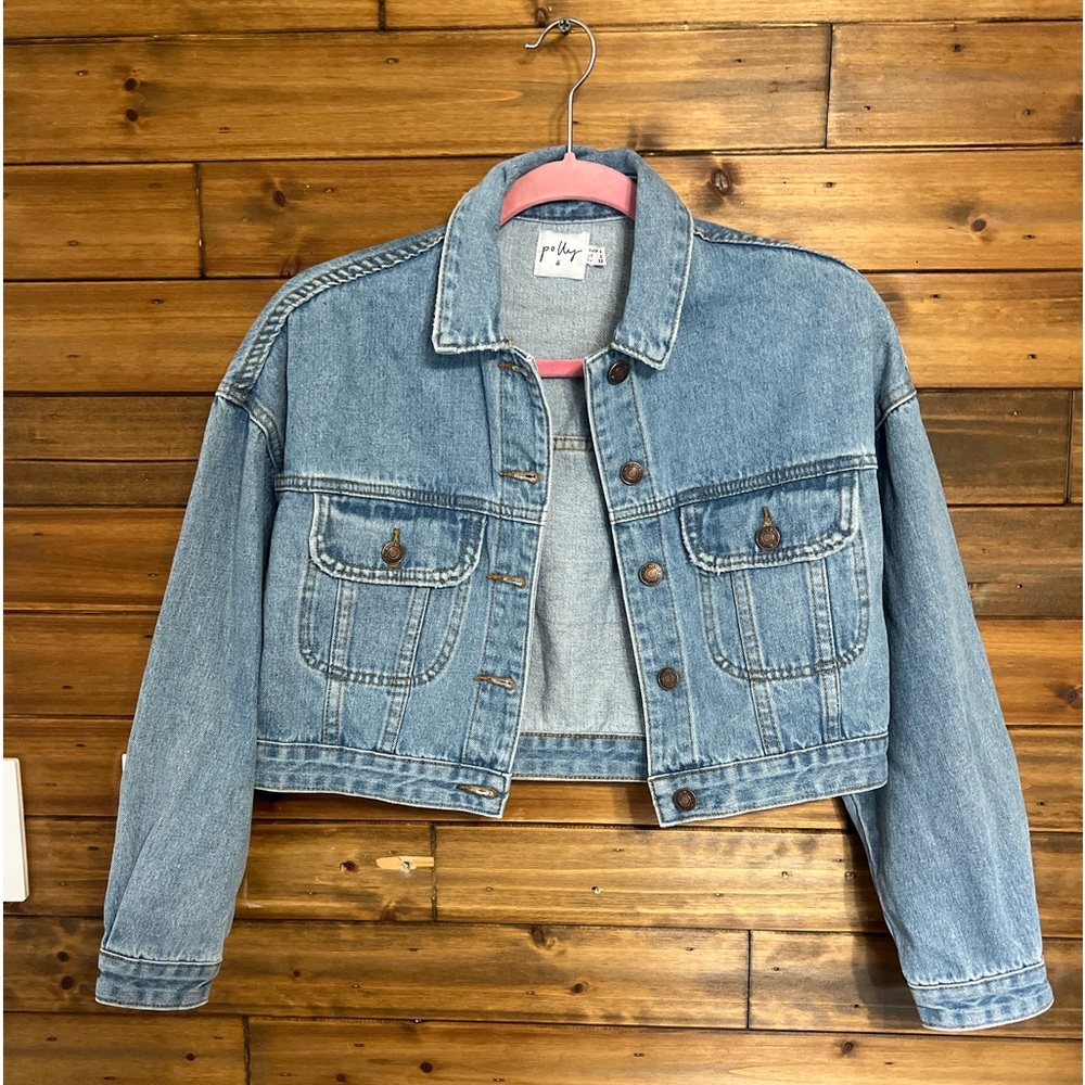 Polly cropped Jean jacket size 0
